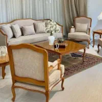 مبل فرانسوی با چوب ۱۰۰ درصد راش ست ۸ نفره