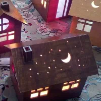 کلبه های جنگلی روشن|چراغ خواب و آباژور|کرمانشاه, |دیوار