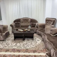 مبل ۷ نفره همراه با جلو مبلی|مبلمان خانگی و میز عسلی|سرپل ذهاب, |دیوار