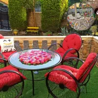 کارخانه صندلی باغی/طرح گلبرگ مشکی|میز و صندلی غذاخوری|ماهدشت, |دیوار