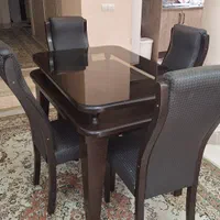 میز ناهارخوری چهار نفره چوبی کامل