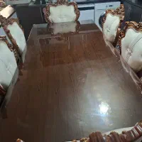 میز نهارخوری ۶ نفره با میز ۸ نفره