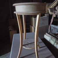 میز تلفن چوبی