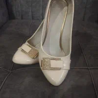 کفش مجلسی سفید شیری