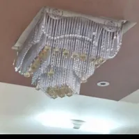 لوستر فر به همراه چراغ گردون