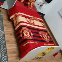 تخت خاب تک نفره جنس mdf سفید راه راه