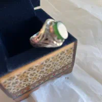 انگشتر نقره سنگ یشم