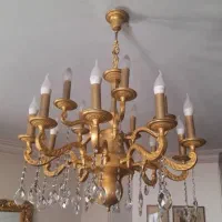 خرید و فروش لوستر و آینه شمعدان طلایی حتی شکسته