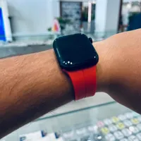 اپل واچ سری ۹ سایز ۴۵ میل مشکی باتری ۱۰۰|لوازم جانبی موبایل و تبلت|تهران, امانیه|دیوار