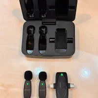 میکروفون بی‌سیم Porodo PD-2MLAVCC-BK دو فرستنده‌ای|صوتی و تصویری|یزد, |دیوار