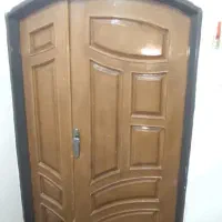 دو عدد درب حال چوبی با چارچوب آهنی|مصالح و تجهیزات ساختمان|قوچان, |دیوار