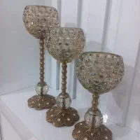 شمعدان پایه برنز