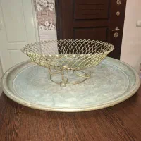 دیس میوه ۴۴ با سینی مسی قدیمی ۶۷