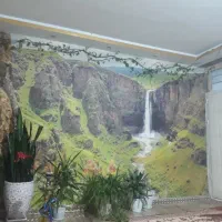 نقاشی ساختمان و نصاب کاغذ دیواری