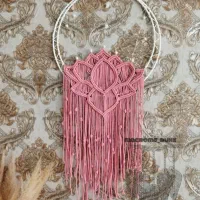 دیوارکوب دکوری قاب مکرومه بافی