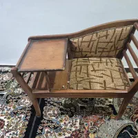 میز TV کامل شیشه ای،به همراه صندلی تلفن