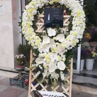 تزئین تاج گل ترحیم وافتتاحیه  تزیین ماشین عروس