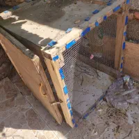 قفس کلبه چوبی بزرگ جهت سگ گربه مرغ
