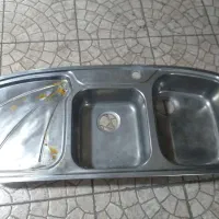 سینک استیل قدیمی ورق ضخیم