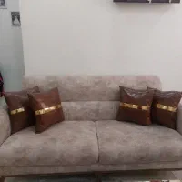 کوسن مبل با رویه چرم اصل