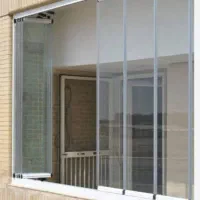 شیشه بالکن سکوریت کشویی - تاشو|مصالح و تجهیزات ساختمان|پردیس, سیاه سنگ|دیوار