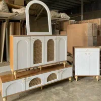 آینه کنسول حصیری|بوفه، ویترین، کنسول|شیراز, سلطان آباد|دیوار