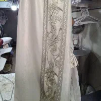 یکعددپرده حریر وسط و دوعدد کناره