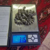 تسبیح نقره وانگشتر