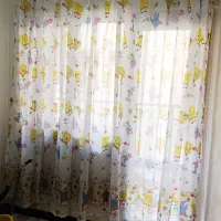 پرده اتاق کودک طرح باب اسفنجی