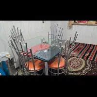 میز ناهار خوری شیشه ای مربع|میز و صندلی غذاخوری|شیراز, نصر|دیوار