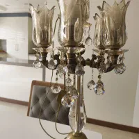 شمعدان کریستالی رومیزی جفت|لوستر و چراغ آویز|تهران, زرگنده|دیوار