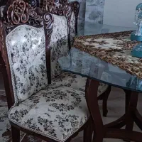 میز نهار خوردی 6 نفره سالمه سالم چوب راش
