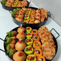 فینگرفود دسر میوه آرایی کیک