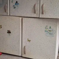 پنج تیکه کابینت  گالوانیزه و یک میز تلوزیون چوبی|میز تلویزیون|بانه, |دیوار