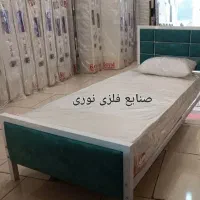 تخت یکنفره مدل هاشور (تشک یکنفره ) صنایع فلزی نوری