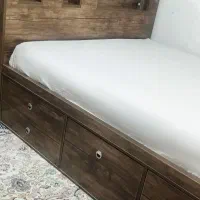 تخت دونفره وتکنفره باکس دار یک شکل|تخت و سرویس خواب|گرگان, |دیوار