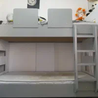 تخت دوطبقه چوبی