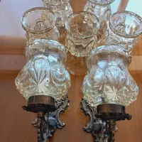 لوستر دیوارکوب آنتیک وقدیمی حباب لوستر چک