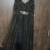 لباس مجلسی رنگ یشمی سایز 42