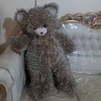 عروسک نسکافه ای کرکی خرس