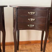 ۲عدد میز سه کشویی چوبی مناسب آباژور ولوازم تزئینی|بوفه، ویترین، کنسول|اصفهان, سعادتآباد|دیوار