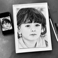 نقاشی چهره|تابلو، نقاشی، عکس|اصفهان, خانه اصفهان|دیوار