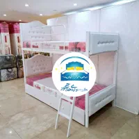 تخت خواب دو طبقه حاجی پور(تختخواب۲دونفره)تشک نگینی