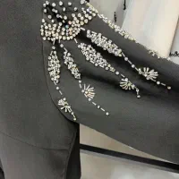 مانتوی مجلسی طرح نیلوفر|لباس|خوی, |دیوار