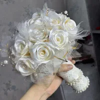 دسته گل روبانی/دسته گل عروس/باکس گل|گل مصنوعی|بوشهر, |دیوار