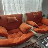 مبل چرم و‌پارچه ترکیه ای ۷ نفره|مبلمان خانگی و میز عسلی|آستانه اشرفیه, |دیوار
