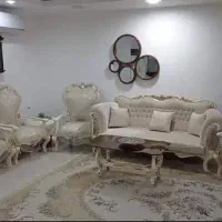 مبلمان 9نفره چوب راش+روکش پلاستیک(50 میلیون تومان)|مبلمان خانگی و میز عسلی|آباده, |دیوار