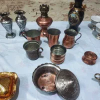 ظرف و ظروف مسی و برنجی قدیمی|حراج|کرج, برغان|دیوار