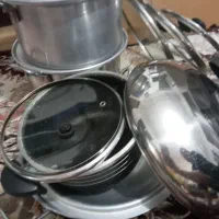قابلمه روحی درحد نو ودرب قابلمه شیشه ای|ظروف پختوپز|رشت, دیانتی|دیوار