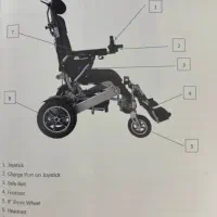 ویلچر برقی تاشو آلومینیومی همه کاره|پزشکی|اراک, |دیوار